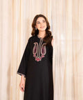 BLACK ROSE EMB Fancy Stitched Dress for Girls