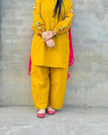 BURAAQ PLAZZO EMBROIDERY 2PC