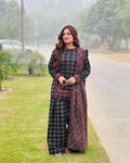 DIGITAL PRINT AJRAK CHUNRI STITCHED 03 PIECES