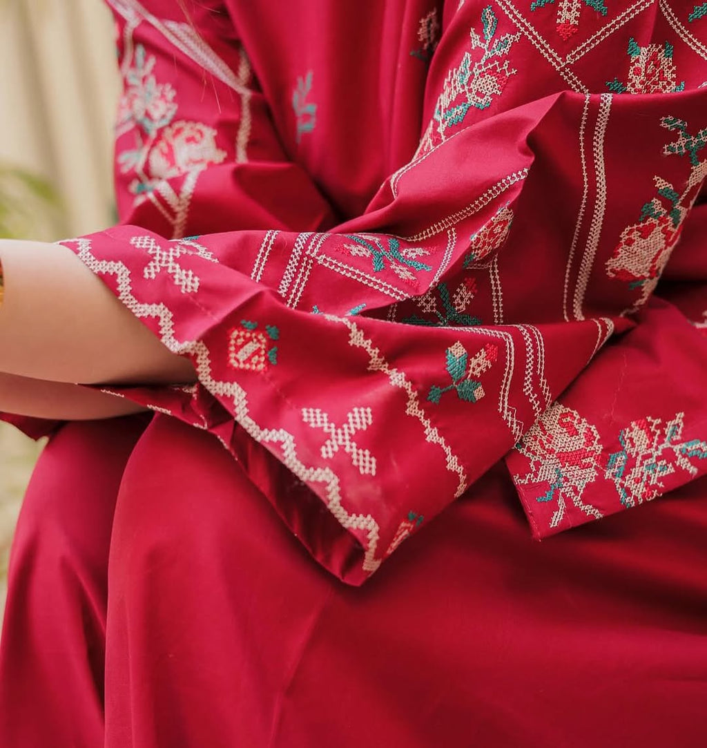 NISHA LAWN EMB CORD SETS ( FARSHI SHALWAR)