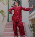 NISHA LAWN EMB CORD SETS ( FARSHI SHALWAR)