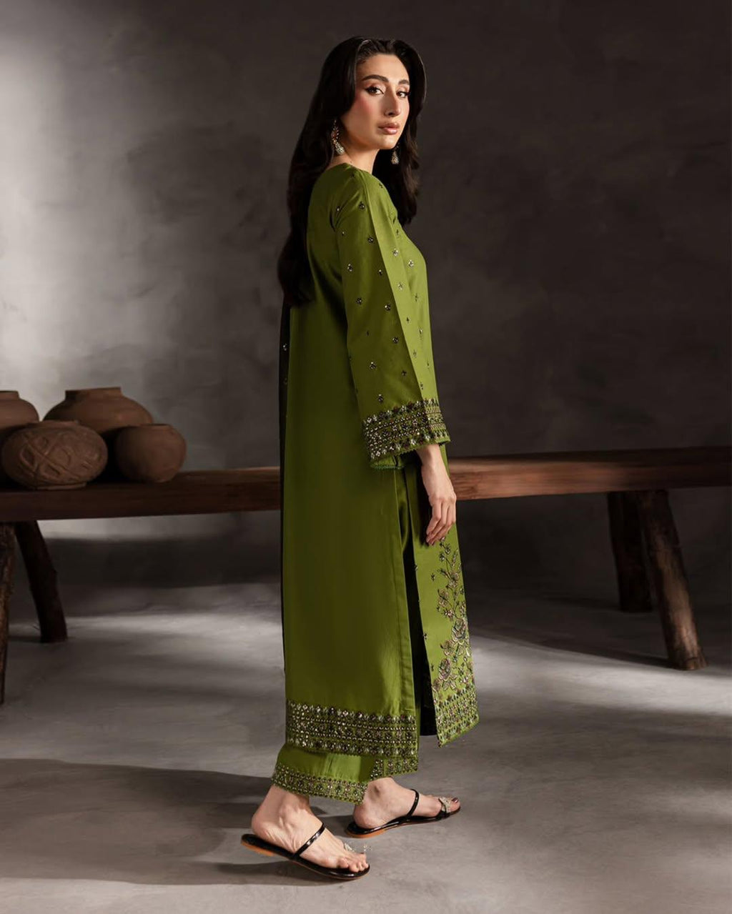 ADAAB LAWN EMB 3PC STITCHED FOR GIRLS