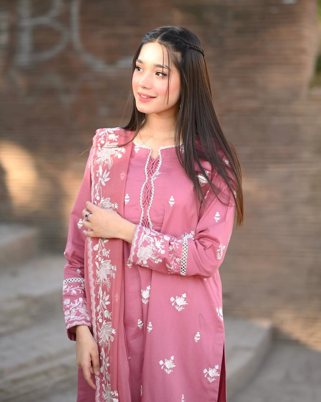 NAZNEEN EMBROIDERY 3PC STITCHED FOR GIRLS