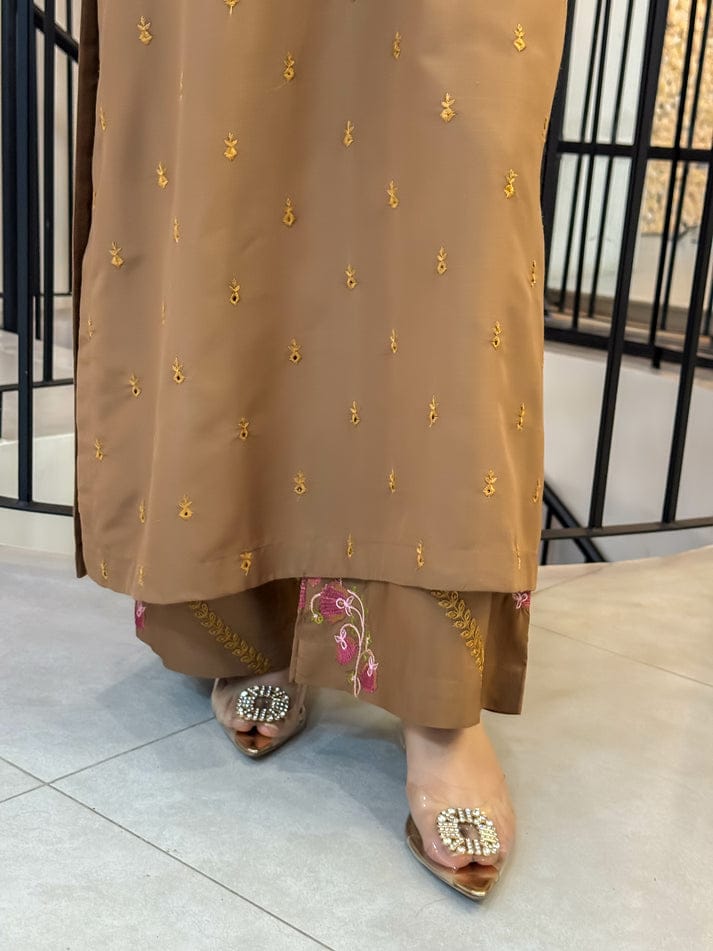 LZEL EMB CO-ORD SET STITCHED FOR GIRLS