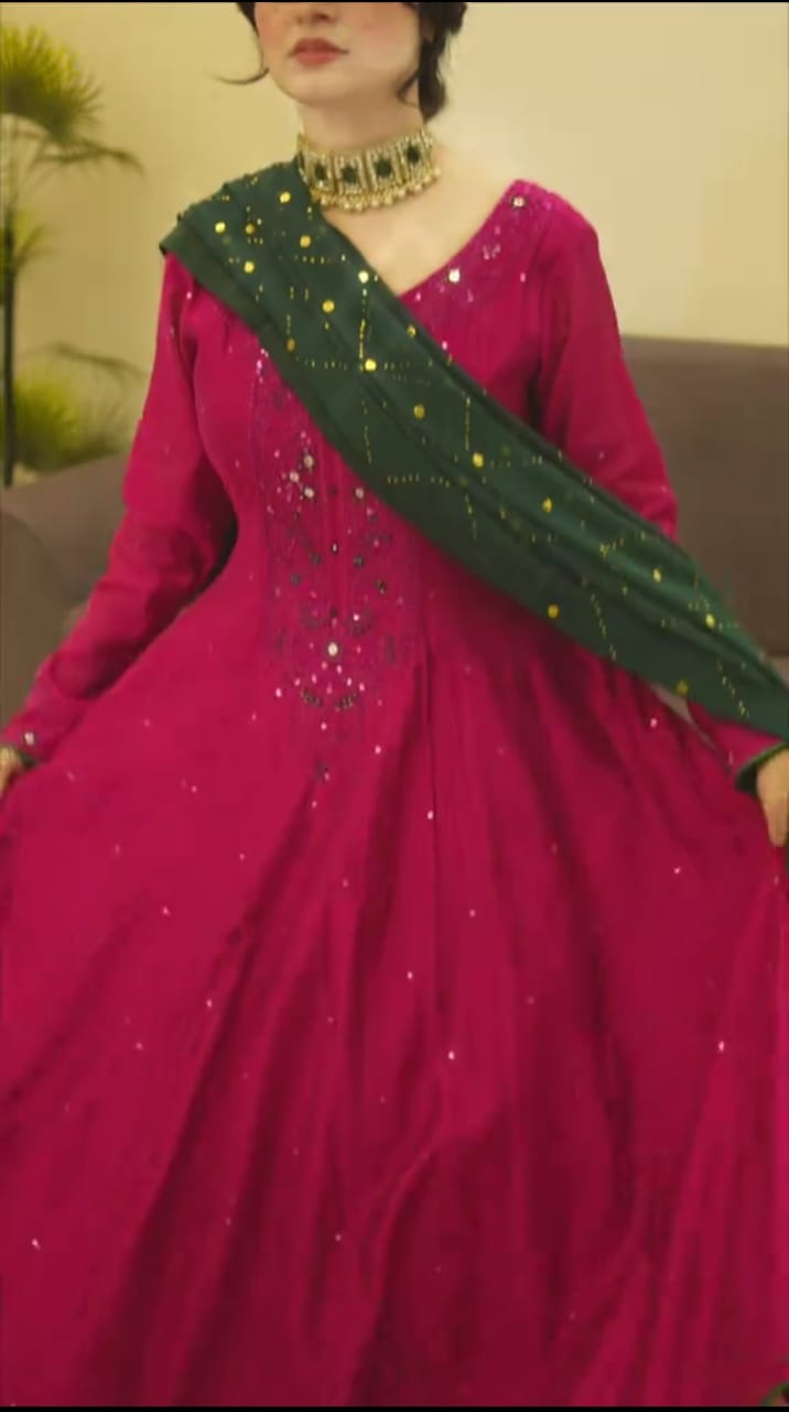 UMBRELLA FROCK STITCHED FOR GIRLS