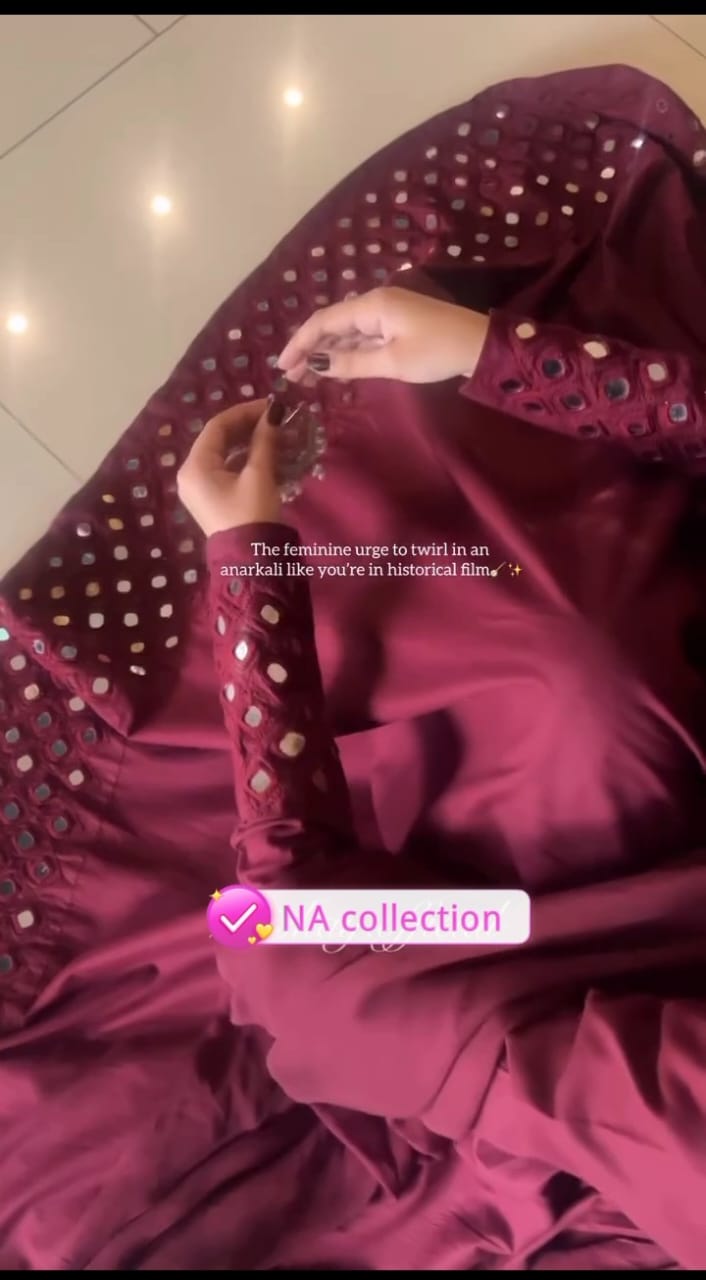 MAROON UMBRELLA 3PC STITCHED FOR GIRLS