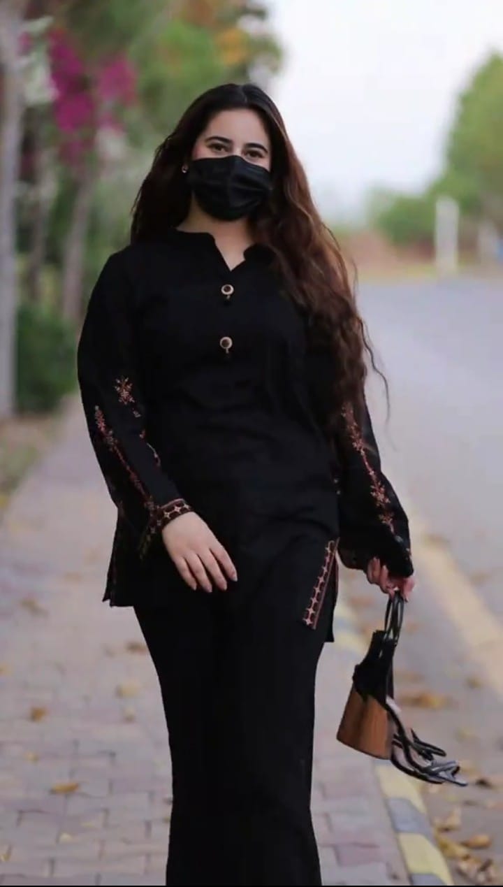 AQSA EMBROIDED CO-ORD SET STITCHED FOR GIRLS