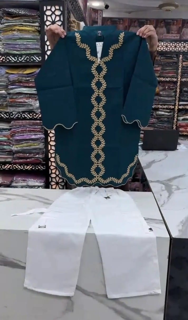 GULZAR EMB CO-ORD SET STITCHED FOR GIRLS