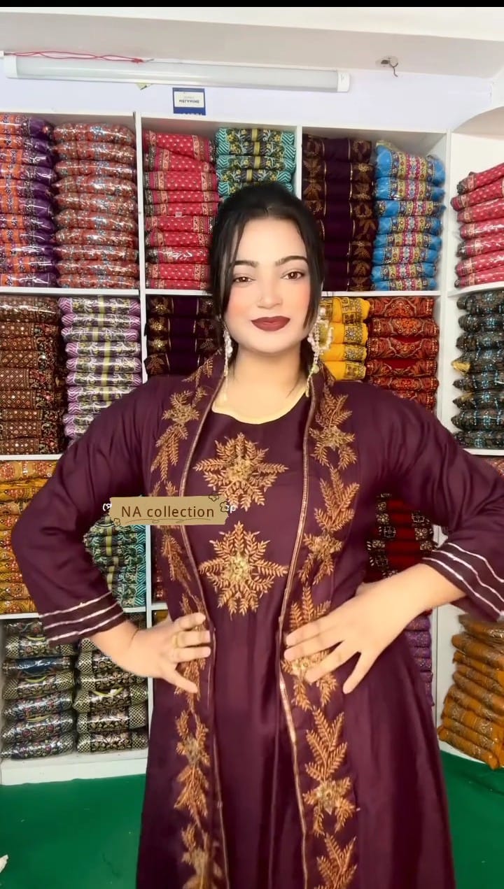 LONG GOWN &FROCK EMBROIDED STITCHED FOR GIRLS