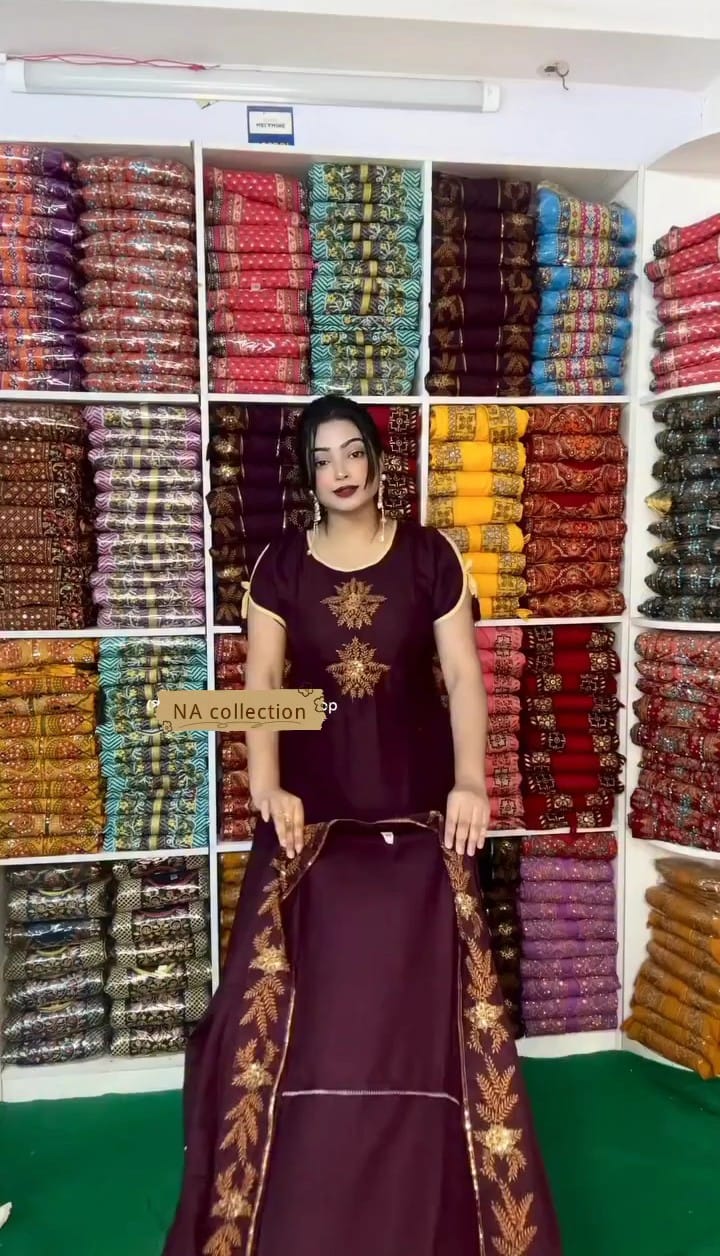 LONG GOWN &FROCK EMBROIDED STITCHED FOR GIRLS