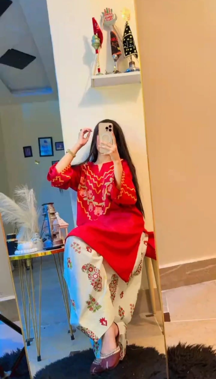 AMNA CO-ORD SET STITCHED FOR GIRLLS