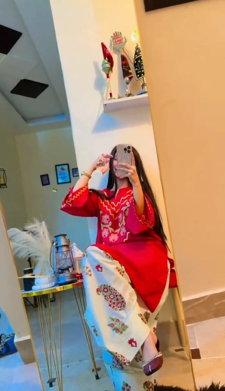 AMNA CO-ORD SET STITCHED FOR GIRLLS