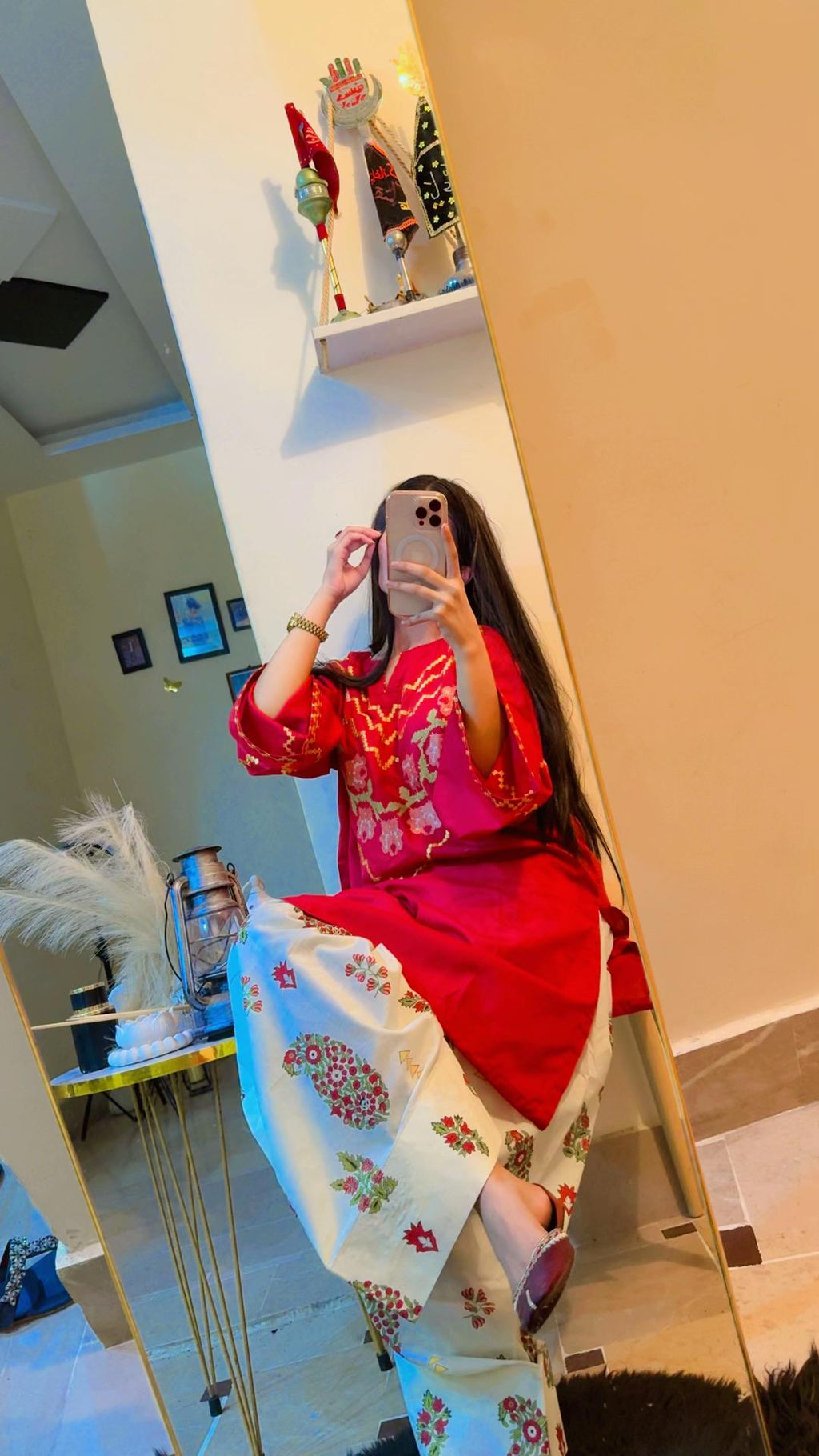 AMNA CO-ORD SET STITCHED FOR GIRLLS