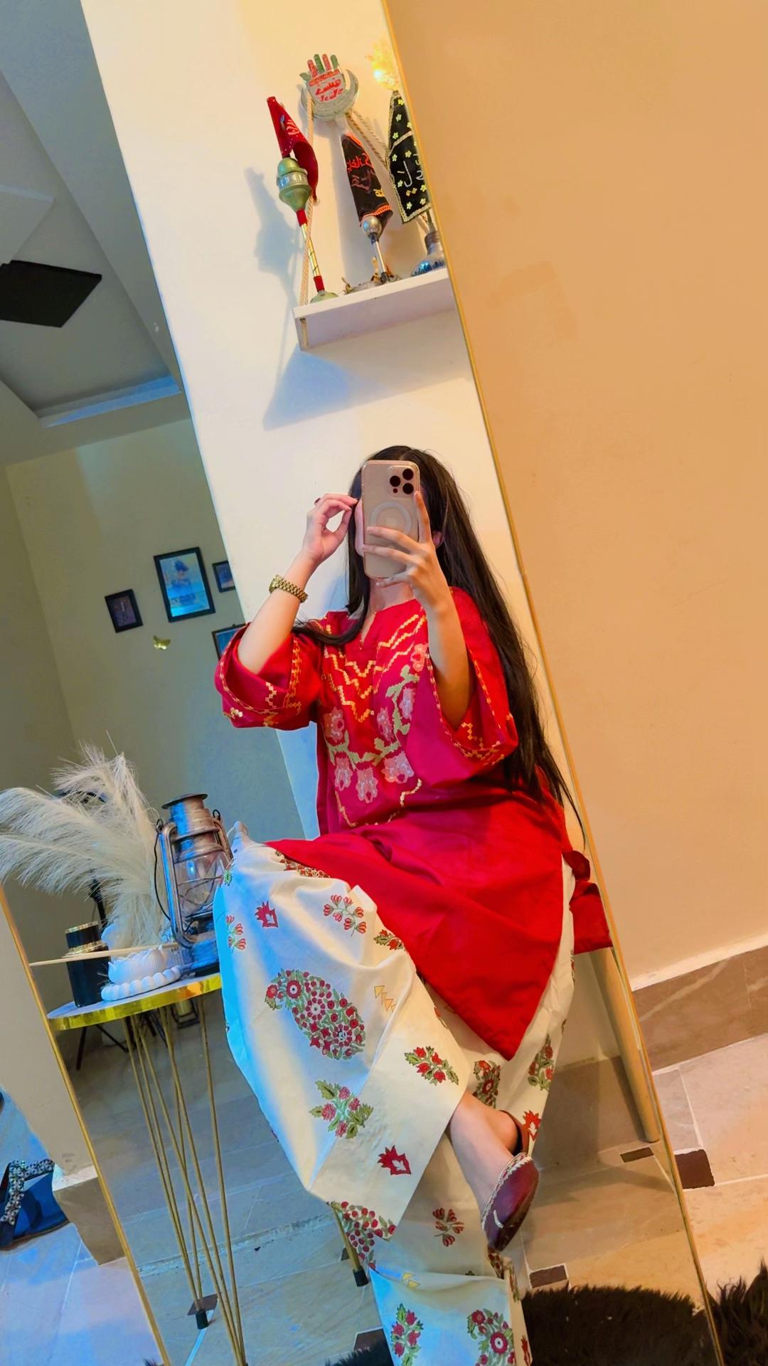 AMNA CO-ORD SET STITCHED FOR GIRLLS