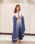 GIRLS SUMMER 3PC SILK SUITE STITCHED