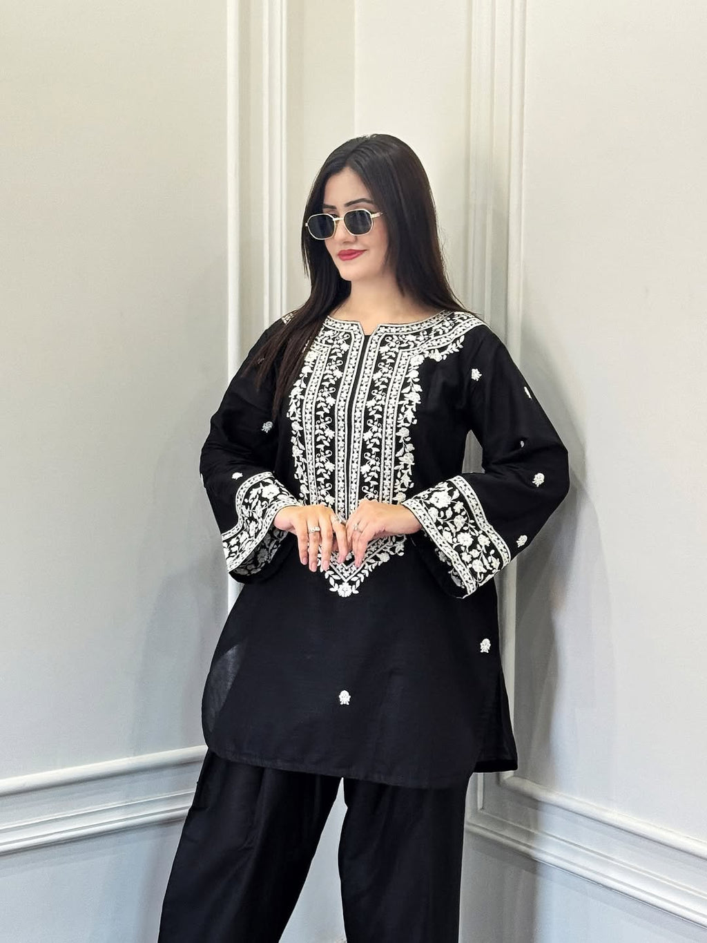 SOFIA Classic Embroidery 2 PIECE STITCHED DRESS FOR GIRLS