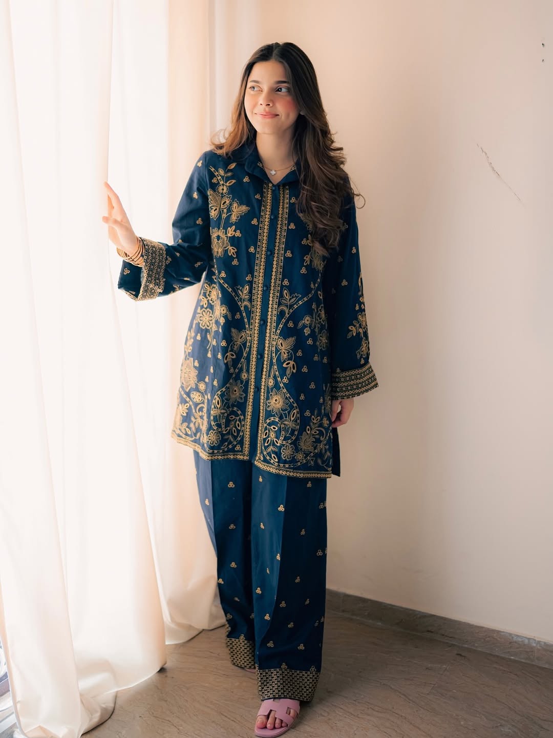 LAIBA FULL EMB 2PC SUITE STITCHED FOR GIRLS